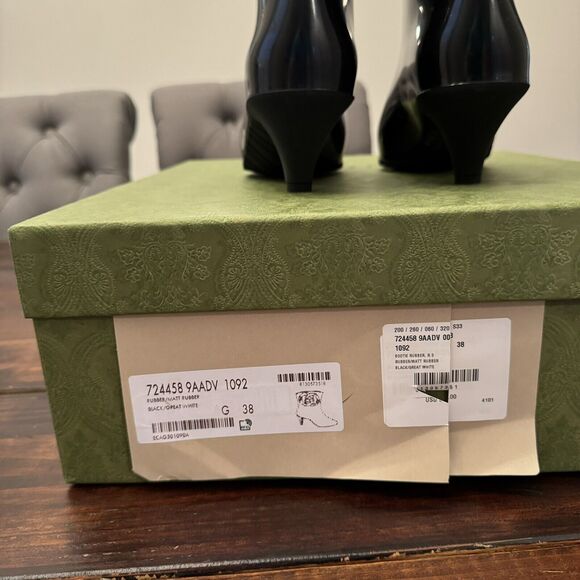 GUCCI Women's Interlocking G Rubber Ankle Boots - Picture 11 of 16